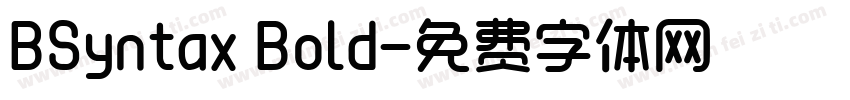 BSyntax Bold字体转换